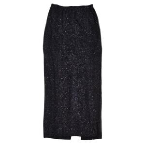 Wild Fable Long Black Multi-colored shimmery maxi skirt Sz M